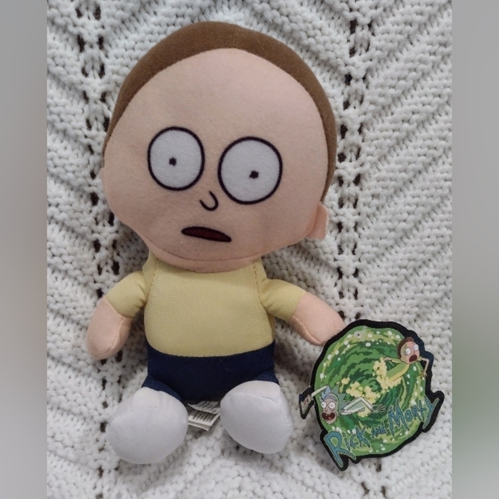 Morty Plush Toy Factory Adult Swim NEW Stuffed Doll 7" Rick And Morty